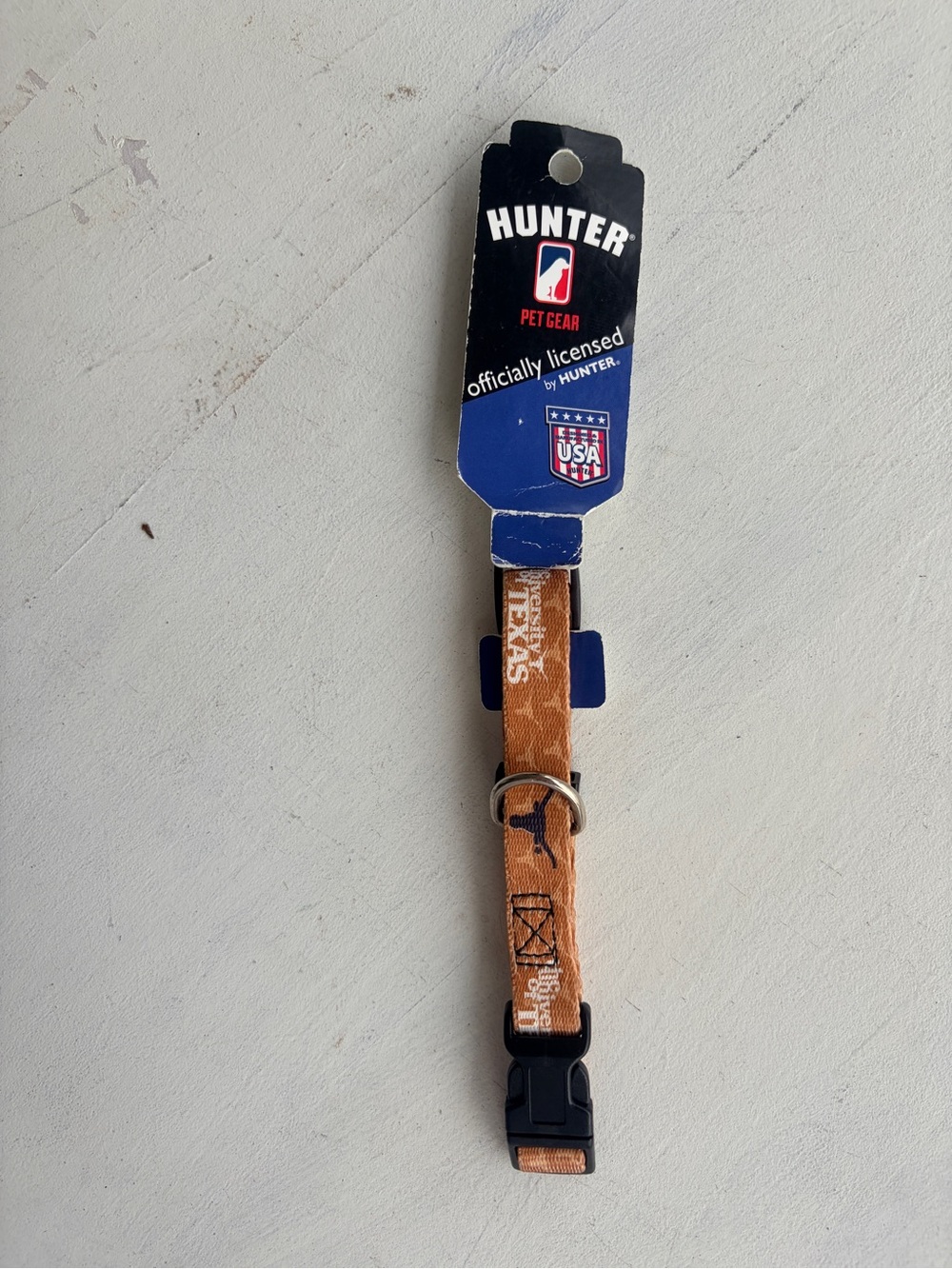 Texas Longhorns Pet Collar Small 6”-11” NCAA Hunter Licensed with tag